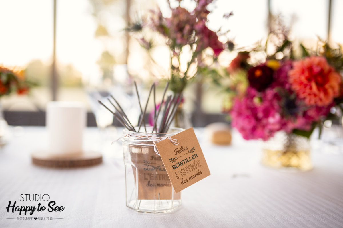 decoration table mariage cierges magiques - Studio Happy to See Photographe  Toulouse